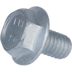 Śruba M6x10 kl.10.9, pełen gwint, ocynk z kołnierzem M6x10 Kverneland 9000980461007