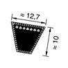 Pasek klinowy 12,7x1400mm Ld Optibelt 4014486076950