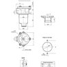 Filtr powrotny 84l/min - 1/2"BSP do otworu 66mm