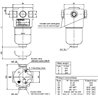 Filtr ciśnieniowy 75l/min 10µm 1/2"BSP - 1/2"BSP MPFiltri