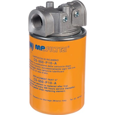 Filtr powrotny 55l/min 3/4"BSP - 10 µm, Fi96mm L145mm z głowicą 3/4"BSP MPFiltri