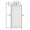 Filtr ssawny 3/8"BSP fi46x105 90µm bez bypass MPFiltri 8716106958801