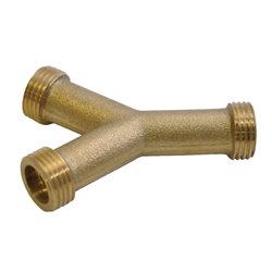 Złączka w kształcie Y gwint zew. 1/2" mosiądz Braglia
