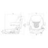 Fotel Grammer mechaniczny Primo M, MSG65/521 PCW