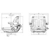 Siedzenie Grammer MSG 20 mechaniczne, MSG20 tkanina