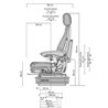 Fotel Grammer pneumatyczny Actimo Evolution 12V, MSG95EL/742 tkanina
