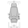 Fotel Grammer pneumatyczny Actimo Evolution 12V, MSG95EL/742 tkanina