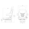 Fotel Grammer pneumatyczny Compacto Comfort M 12V, MSG93/521 PCV
