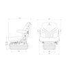 Fotel Grammer pneumatyczny Maximo Comfort 12V, MSG95G/731 tkanina