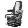 Fotel pneumatyczny Maximo XT Evolution Active 12V, tkanina/Alkantra czarno-szare