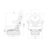 Fotel Grammer pneumatyczny Maximo Comfort 12V, MSG 95G / 731 PCW