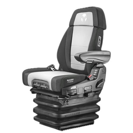 Fotel pneumatyczny Maximo XT Evolution Dynamic 12V, MSG95EL/741 tkanina/Alkantra czarno-szare