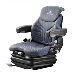 Fotel pneumatyczny Primo XL Plus 12V, tkanina niebiesko-czarna