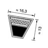 Pasek klinowy 16,3x7500mm Ld Optibelt 4014486079302