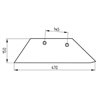 41657460609 Lemiesz 14" prawy Overum 74-606 Molbro