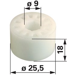 Rolka siedzenia fi25,5x18