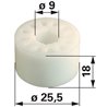 Rolka siedzenia fi25,5x18
