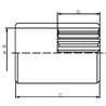 Tuleja wielowypustowa wew.Z18(Din 5480 36,2/40,6) Borelli C454-MA18LAS40X2
