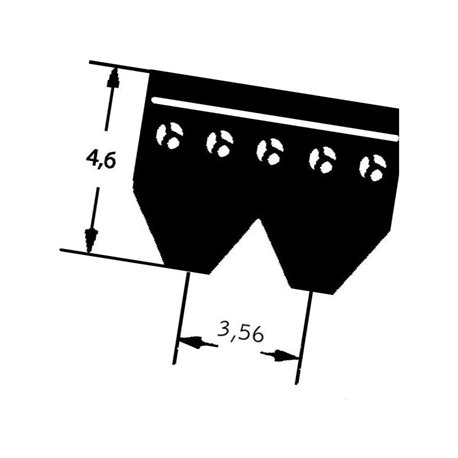 Pasek klinowy 9,7x687mm Ld Gates Delta 5414465307607
