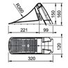 Klin pod koło, PCW czarny UK 36 KL