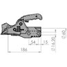 Zaczep kulowy K50 3500kg do rury fi 60mm, AK351 AL-KO 8716106747689