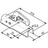 Zaczep kulowy K50 750kg profil kwadratowy 40x40mm, AK7/I VKT 40 PLU AL-KO 8716106760909