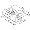 Zaczep kulowy K50 750kg profil kwadratowy 60x60mm, AK7 AL-KO 8716106747450