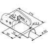 Zaczep kulowy K50 750kg profil kwadratowy 50x50mm, AK7/F RD 50 PLUS AL-KO 5700037572161