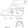 Zaczep kulowy K50 2200kg do rury fi 50-51mm Winterhoff 1861585