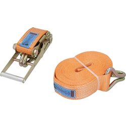 Pas transportowy 75mm z napinaczem grzechotkowym i hakiem J 10 m Kramp 8716106909629
