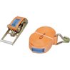 Pas transportowy 75mm z napinaczem grzechotkowym i hakiem J 10 m Kramp 8716106909629