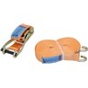 Pas transportowy 50mm z napinaczem grzechotkowym i hakiem pazurowym 9 m Kramp 8716106682706