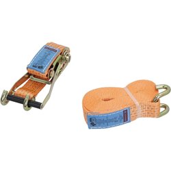 Pas transportowy 50mm z napinaczem grzechotkowym i hakiem pazurowym 5 m Kramp 8716106682683