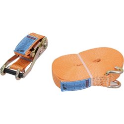 Pas transportowy 50mm z napinaczem grzechotkowym i hakiem pazurowym 12 m Kramp 8716106682690