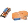Pas transportowy 50mm z napinaczem grzechotkowym i hakiem pazurowym 12 m Kramp 8716106682690