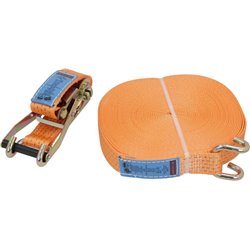 Pas transportowy 50mm z napinaczem grzechotkowym i hakiem pazurowym 20 m Kramp 8716106682676