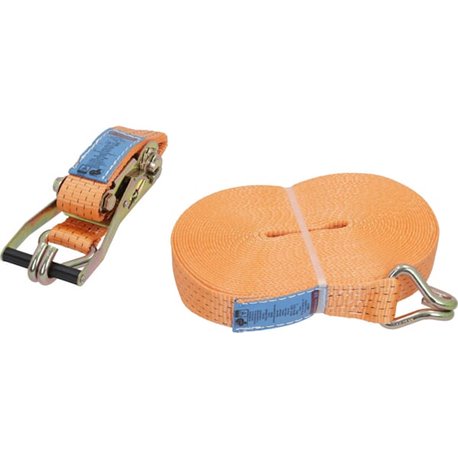 Pas transportowy 50mm z napinaczem grzechotkowym i hakiem J 15 m Kramp 8716106189069