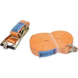Pas transportowy 50mm z napinaczem grzechotkowym i hakiem J 12 m Kramp 8716106188994