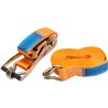 Pas transportowy 50mm z napinaczem grzechotkowym i hakiem J 5 m Kramp 8716106682669
