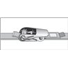 Pas transportowy 25mm z napinaczem grzechotkowym i hakiem J -5m Kramp 8716106189014