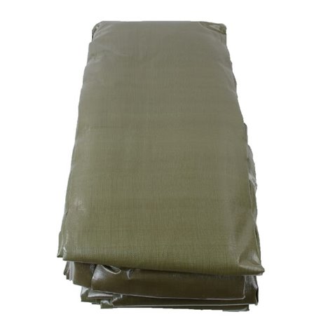 Plandeka 250 g/m² 10x12m oliwkowa PE Unbranded 8713737026503
