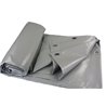 Plandeka 630 g/m² 4x7m siwa PE Unbranded PL4070