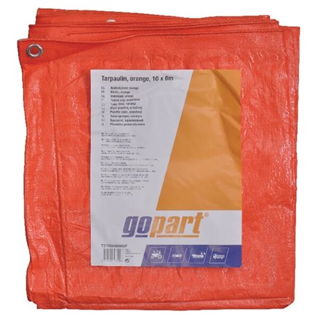 Plandeka 100 g/m² 10x6m pomarańczowa gopart 8716106137008