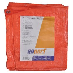 Plandeka 100 g/m² 8x6m pomarańczowa gopart 8716106137015