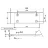 Odbojnik gumowy, 260 x 90 mm