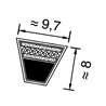 Pasek klinowy 9,7x1412mm Ld Optibelt 4014486080667