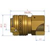 Szybkozłącze NW7,2 Euro gwint wewnętrzny BSP 3/8"