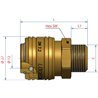 Szybkozłącze NW7,2 Euro gwint zewnętrzny BSP 1/2"
