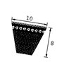 Pasek klinowy uzębiony 10x917mm Ld Optibelt 4014486100365