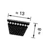 Pasek klinowy uzębiony 13x1280mm Ld AX49" Optibelt 4014486095937